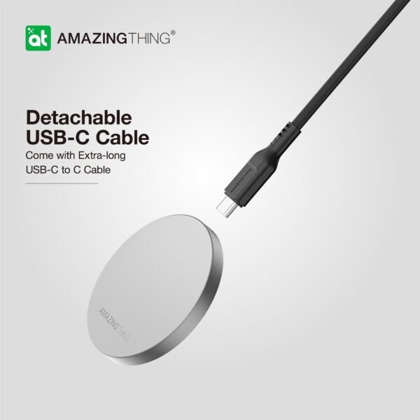 Thunder Pro PD15W 磁性充電板 .附超長 USB-C 線